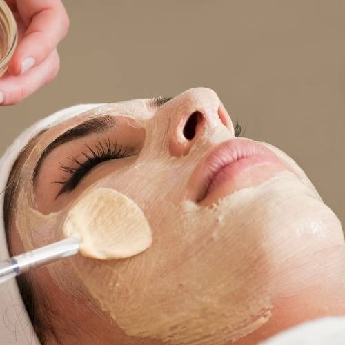 personalized facial with cream